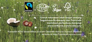 Kosmetik alami bersertifikat Ecocert Greenlife menurut ecocert standard
